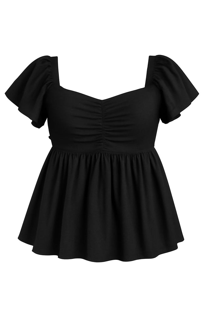 Solid frill top