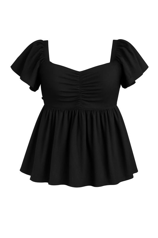 Solid frill top