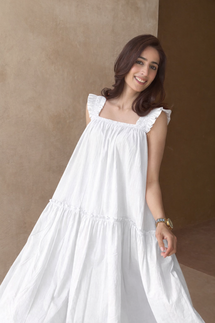 Cotton peach dress