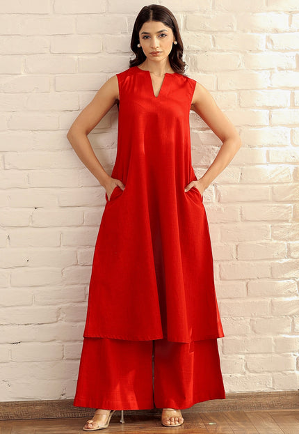 Cotton kurta and palazzo