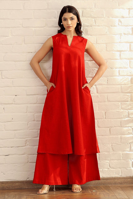 Cotton kurta and palazzo