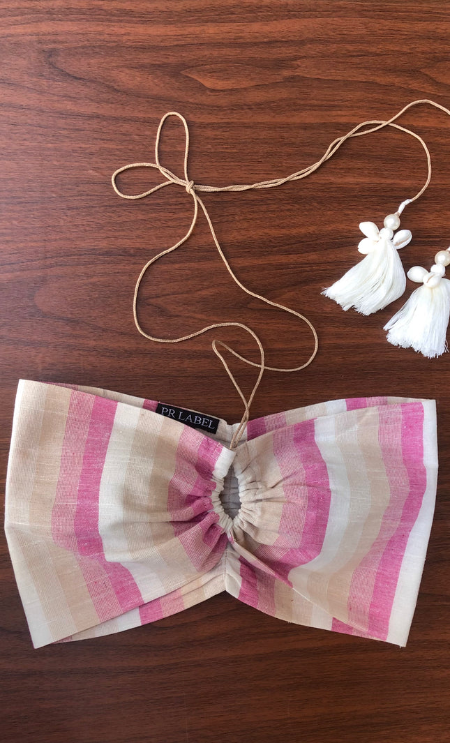 Cotton boho bandeau top