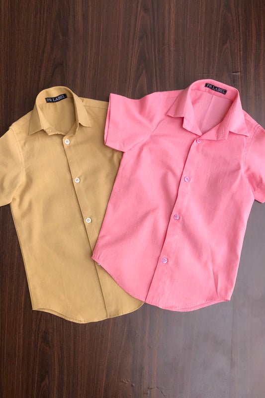 Boys cotton shirts ( Set of 2 )