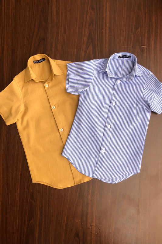 Boys cotton shirts ( Set of 2 )