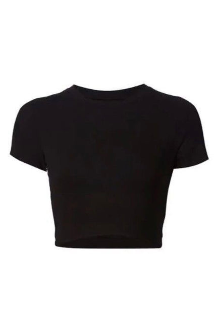 Black lycra baby tee
