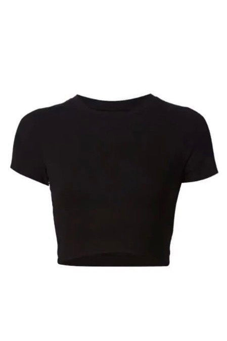 Black lycra baby tee