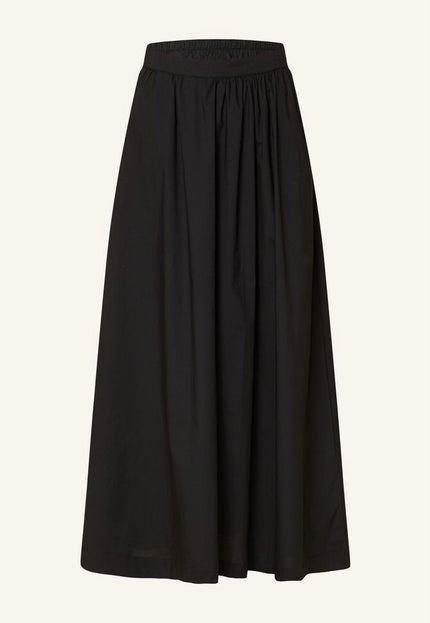 Black maxi cotton skirt