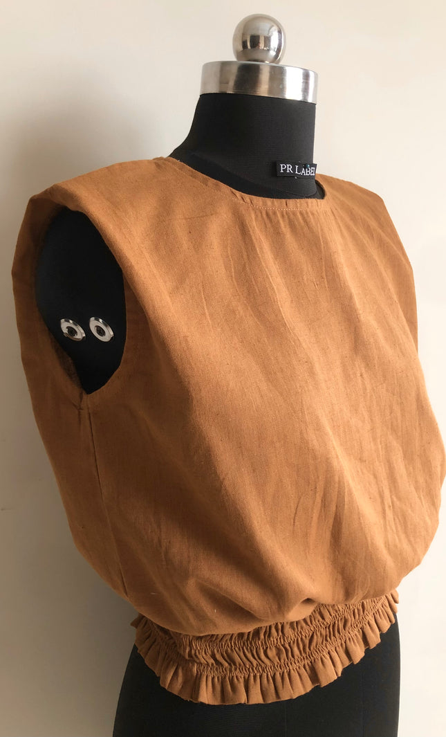 Solid cotton top