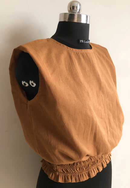 Solid cotton top